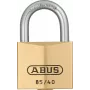 ABUS 85/40 masīva misiņa piekaramā atslēga ar rūdīta tērauda sprādzi, 40 mm, ar atslēgu, 2 atslēgas 806308
