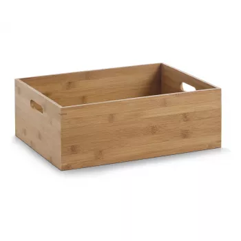 Zeller Uzglabāšanas kaste Natural 40 x 30 x 14 cm Bamboo 13341