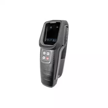 BRÜDER MANNESMANN M99945 daudzfunkciju detektors koksnei, metālam, spriegumam un temperatūrai, melns