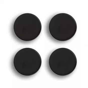 Zeller 4 apaļi melni magnēti Ø 23 mm x 9 mm (11236)