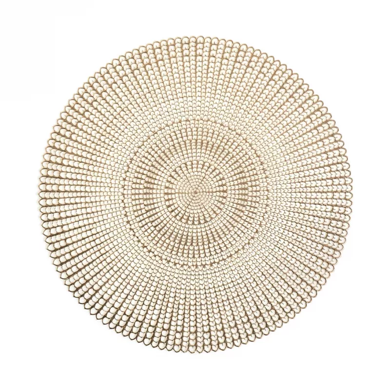 Zeller 6 gab. zelta ažūra galda paliktņu komplekts | 45 x 30 cm | PVC 27003