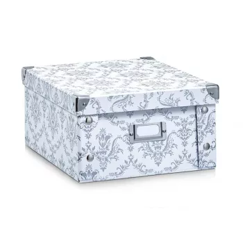 Zeller 17972 Vintage uzglabāšanas kaste, 31 x 26 x 14 cm, kartona, balta