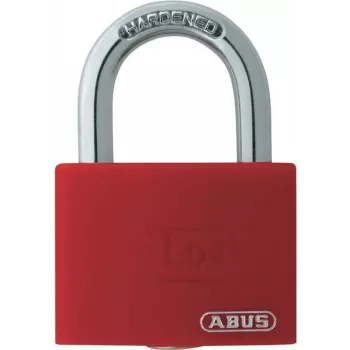 ABUS T65AL/40 alumīnija piekaramā atslēga ar rūdīta tērauda sprādzi, sarkana ABVS50011