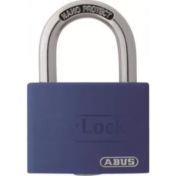 ABUS myLock T65AL/40 zilā alumīnija piekaramā atslēga ar rūdīta tērauda sprādzi 802829