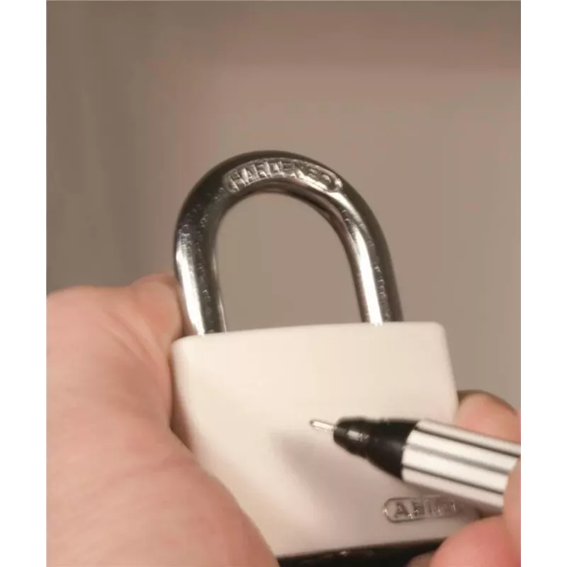 ABUS myLock T65AL/40 zilā alumīnija piekaramā atslēga ar rūdīta tērauda sprādzi 802829