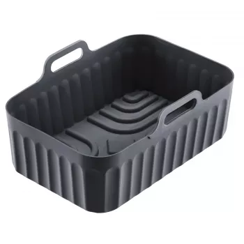 WESTMARK Air Fryer Baking Mold Line 22022270 silikona ovāla forma 21,5 x 13,5 cm melna