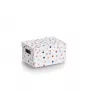 Zeller Dots uzglabāšanas kaste balta ar punktiem 18,0 cm x 25,0 cm 14474