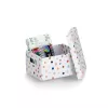 Zeller Dots uzglabāšanas kaste balta ar punktiem 18,0 cm x 25,0 cm 14474