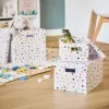 Zeller Dots uzglabāšanas kaste balta ar punktiem 18,0 cm x 25,0 cm 14474