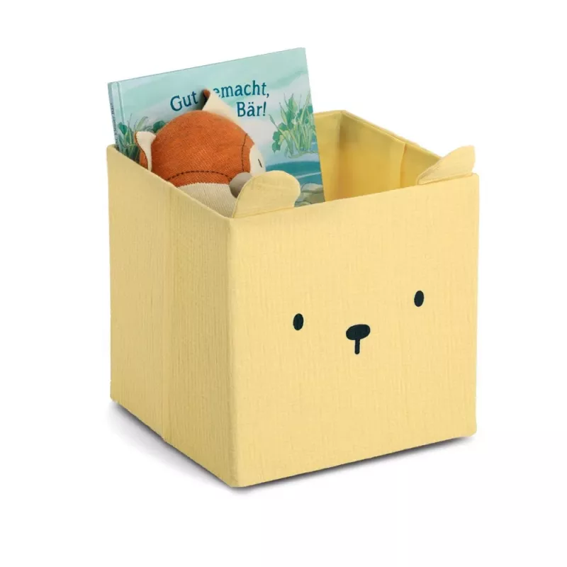 Zeller Bear uzglabāšanas kaste dzeltena 28 x 28 x 28 cm 14491