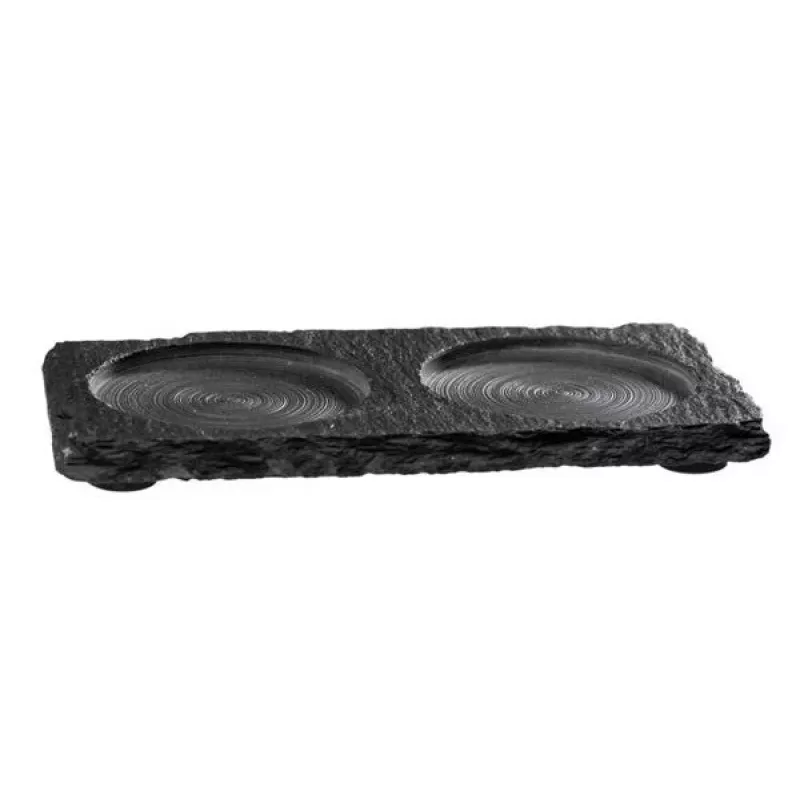 APS dabīgā šīfera plāksne / paliktnis (B)150 x (D)80 mm, materiāla biezums 6-9 mm, mēbeles saudzējoši kājiņi - 1 gab. (971)