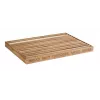 APS LETTER maizes griešanas dēlis 480x340x30 mm akācijas koks ar noņemamu drupatu paplāti