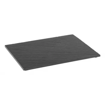 APS dabīgā šīfera šķīvis VALO, 325 x 265 mm, antracīta, 6-9 mm biezs, ar mēbelēm draudzīgām kājiņām, 1 gabals 1003