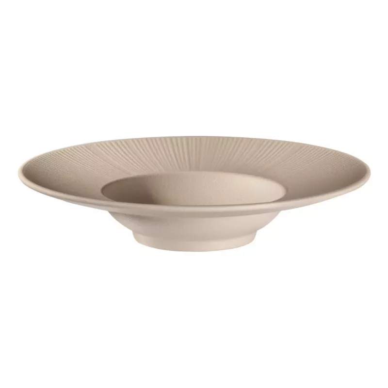 APS NERO Pastas šķīvis, 290 mm, smilškrāsas melamīns, sakraujams, trauku mazgājamā mašīnā mazgājams, karstumizturīgs (1 gab.) 85406