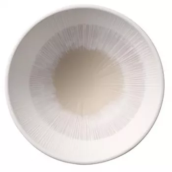 APS BLUSH apaļa servēšanas bļoda 160 mm smilškrāsas melamīna, krāsojama, trauku mazgājamā mašīnā mazgājama 85508