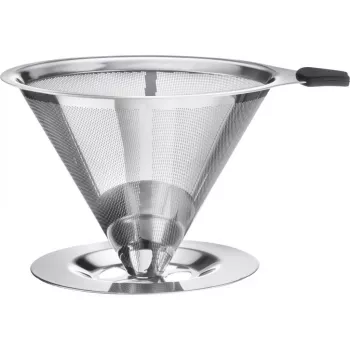 WESTMARK Brasilia pastāvīgais kafijas filtrs 4. izmērs, nerūsējošā tērauda siets, melns 24502260