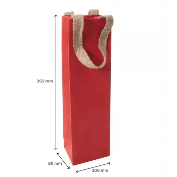 SIGEL Red Coco papīra dāvanu maisiņi, 10 x 35,5 cm, 5 gab. (ET012)