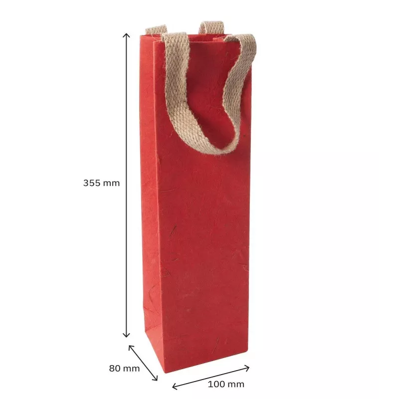 SIGEL Red Coco papīra dāvanu maisiņi, 10 x 35,5 cm, 5 gab. (ET012)