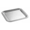 APS CLASSIC taisnstūra pasniegšanas šķīvis 354 x 325 mm sudraba krāsas ar niķeļa un hroma pārklājumu, metāla, ar līnijām (1 gab.)