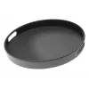 APS Bistro apaļais pasniegšanas paplāts, melns, 35,5 cm, melamīns, krājams, trauku mazgājamā mašīnā mazgājams (84045)