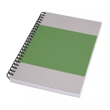 SIGEL Quicknote Impulse Green piezīmju grāmatiņa A5 bez līnijām, zaļi/pelēkā mīkstie vāki, 160 lappuses SN800