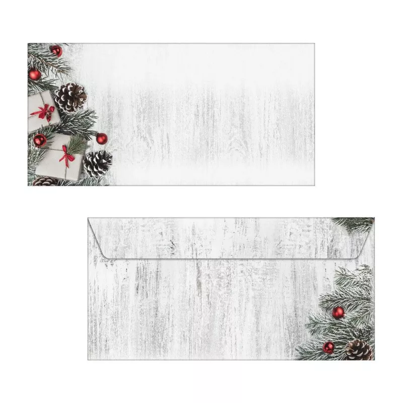 Sigel DU416 50 Ziemassvētku aploksnes Scandinavian Christmas DIN long bez lodziņa