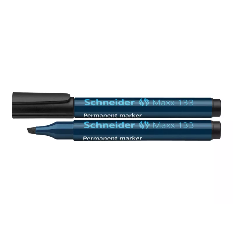 Schneider Maxx 133 pastāvīgais marķieris melns, kaltveida uzgalis 1–5 mm 113301