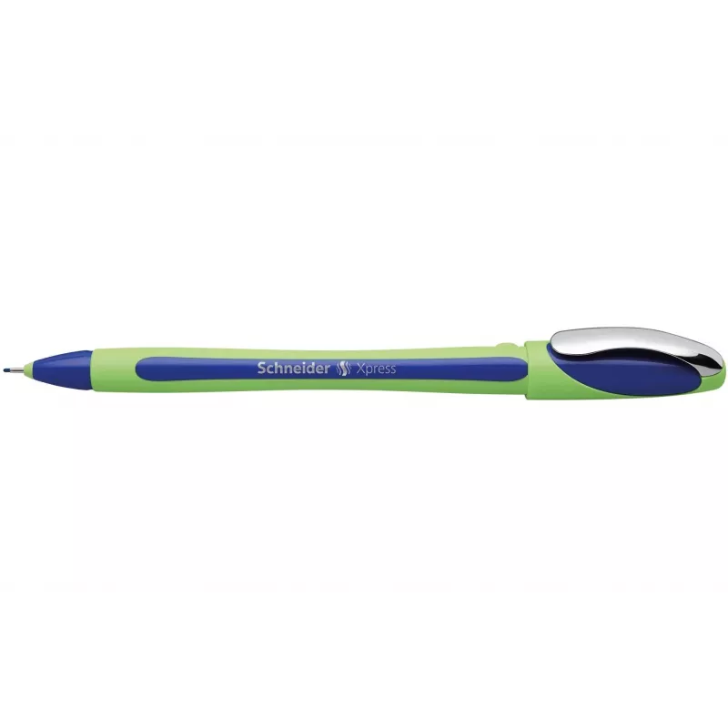 Schneider Xpress Fineliner pildspalva zila - ūdens bāzes tinte, 0,8 mm šķiedras uzgalis 19003