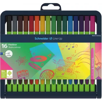 SCHNEIDER Edding Line-Up Finelineru komplekts 16 dažādās krāsās 0,4 mm 191092