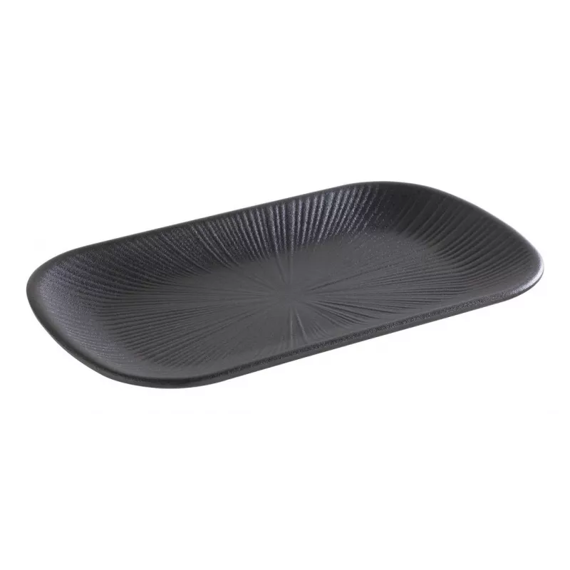 APS NERO GN 1/4 pasniegšanas paplāte, melamīns, melna, 265 x 162 x 25 mm 85281