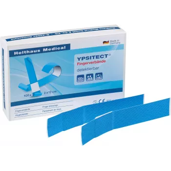 Holthaus Medical YPSITECT pirkstu plāksteris 40602 zils 2,0 x 12,0 cm 100 gab.