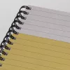 SIGEL Quicknote Bright Yellow piezīmju grāmatiņa A5 ar līnijām, dzelteni/pelēks mīkstais vāks, 160 lappuses, SN500