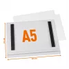 DURABLE ūdensizturīgs A5 magnētiskais plakātu rāmis, 5 gab., melns 505819