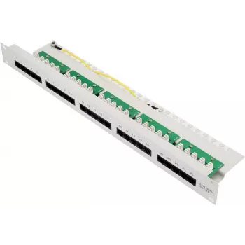 BULLITT CAT 3 ISDN komutācijas panelis, 25 portu RJ45 8P4C, neekranēts, 19 inch 1U, melns