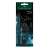 Faber-Castell Black Edition Midnight Ocean grafīta zīmuļu komplekts, 5 zīmuļi (B, 2B, 4B, 6B, 8B), trīsstūrveida ergonomisks korpuss, melns/zils gradients 118295