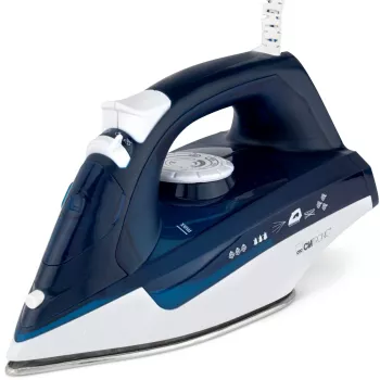 Clatronic DB 3704 tvaika gludeklis ar nerūsējošā tērauda zoli, zili balts, 2200 W, 263856