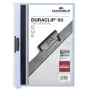 DURABLE Duraclip 6 mm dokumentu mape ar klipsi A4 zila (25 gab.)