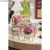 Rayher Mini rūķu galds ar 2 ķeblīšiem, dabīgais koks, 3 daļu komplekts 46819505