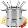 Profi Cook PC-FD 1288 elektriskā fondī komplekts, nerūsējošais tērauds, 800 W, 1.2 L, 8 personām