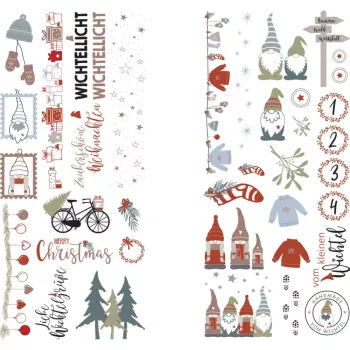 Rayher Dekoartikel pārnestā folija Nordic Winter daudzkrāsu 2 loksnes (31663000)