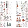 Rayher Dekoartikel pārnestā folija Nordic Winter daudzkrāsu 2 loksnes (31663000)