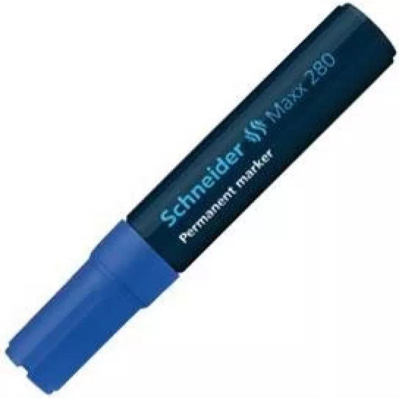 Schneider Maxx 280 pastāvīgais marķieris zils ar šķautņu uzgali 1-4 mm 128003