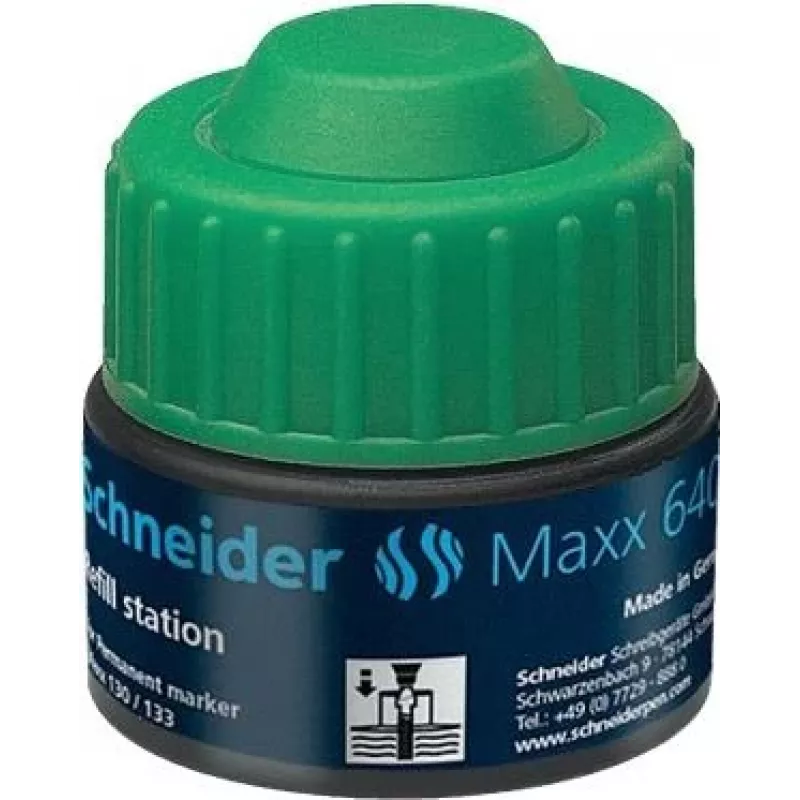 Schneider Maxx 640 marķiera uzpildes tinte zaļa 30 ml 164004