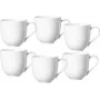 Ritzenhoff & Breker Skagen baltas porcelāna kafijas krūzes 440 ml, 6 gab. komplekts 317329