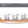 Ritzenhoff & Breker Skagen baltas porcelāna kafijas krūzes 440 ml, 6 gab. komplekts 317329