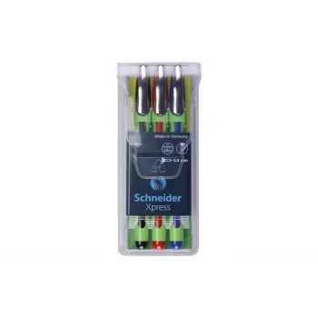 Schneider Fineliner XPRESS 3 gabalu komplekts (melns, zils, sarkans) 190093
