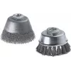 Wolfcraft kausa suku birste ar tērauda stieplēm, gofrēta, 100 mm diametrs, M14 vītne, 8500 RPM 2151000
