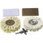 Wolfcraft 2179000 profesionālais pulēšanas komplekts, 4 daļas, urbjam, 4000 apgr./min, 6 mm kāts, 75 mm diski
