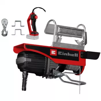Einhell 2255161 bezvada troses pacēlājs 250/500 kg, 18 V Power X-Change, bezsuku motors, 12 m trose