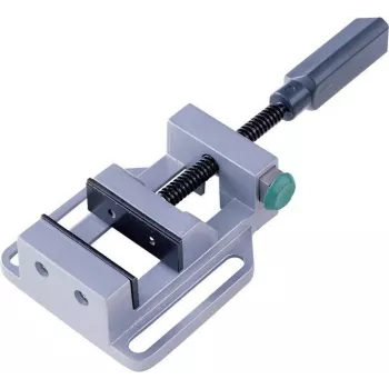 Wolfcraft sols stenda skrūvspīles ar rotējošu pamatni, 100 mm žokļu platums, 100 mm iespīlēšanas diapazons, pelēkais čuguns, zils/pelēks, 3410000